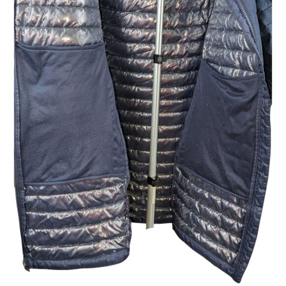 Columbia Hooded Puffer Jacket Women's 3X White Out Omni-Heat Mid Length - Picture 7 of 11